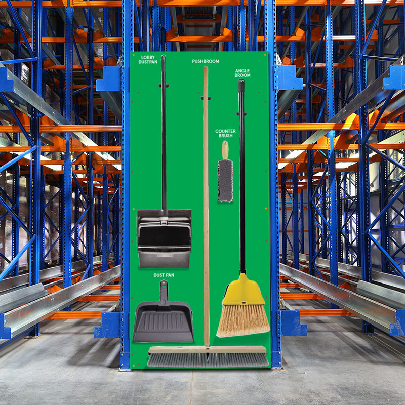 Clean and Sweep Tools 5S Dry Shadow Board Green/Black