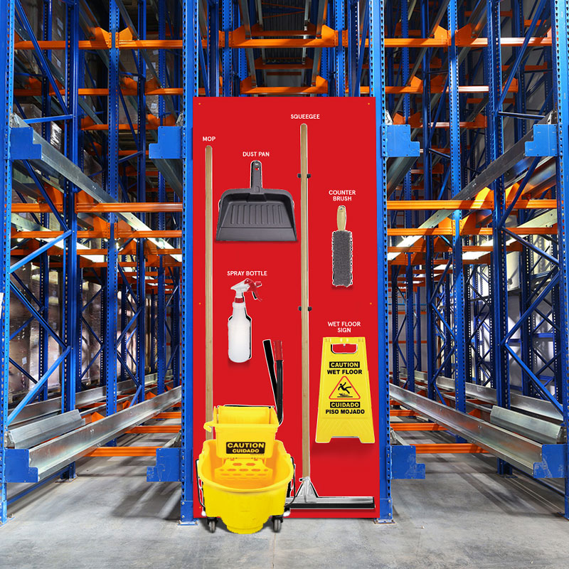 Clean and Sweep Tools 5S Wet Shadow Board Red/Black