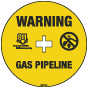 Warning Gas Pipeline Soil Marker