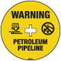 Warning Petroleum Pipeline Soil Marker 