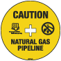 Caution Natural Gas Pipeline Soil Marker 