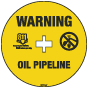 Warning Oil Pipeline Soil Marker