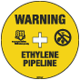 Warning Ethylene Pipeline Soil Marker