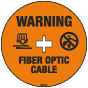 Warning Fiber Optic Cable Soil Marker 