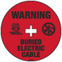 Warning Buried Electric Cable Soil Marker