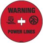 Warning Power Lines Soil Marker 