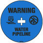 Warning Water Pipeline Soil Marker 