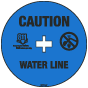 Caution Water Line Soil Marker 