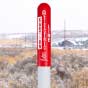 Caution Electric Line Bullet Marker