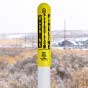 Warning Petroleum Pipeline Bullet Marker