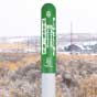 Warning Waste Water Pipeline Bullet Marker