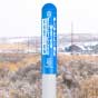Caution Recycled Water Pipeline Bullet Marker