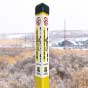 Caution Oil Pipeline Triangular Marker
