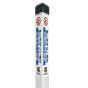 White Caution Water Valve Utility Triangular Marker