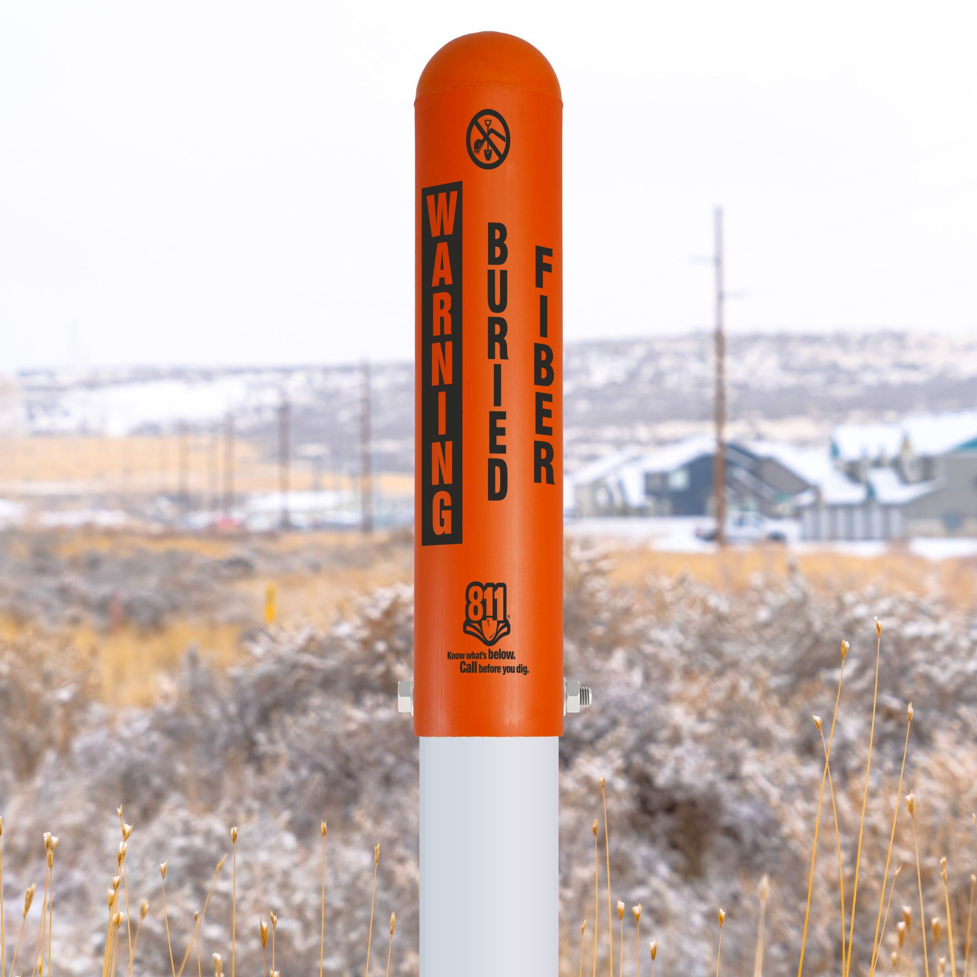 Warning Buried Fiber Locator Bullet Marker