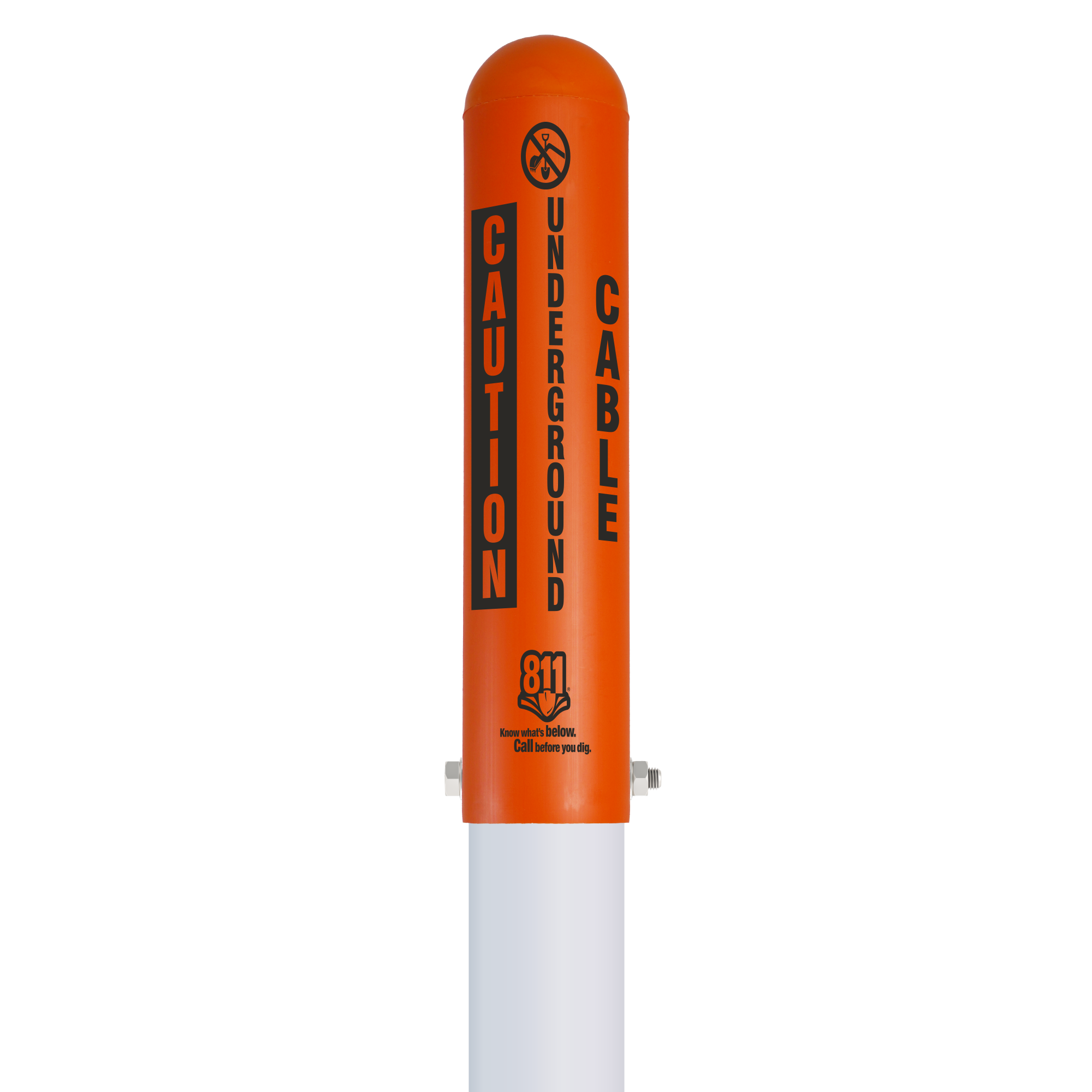 Caution Underground Cable Locator Bullet Marker