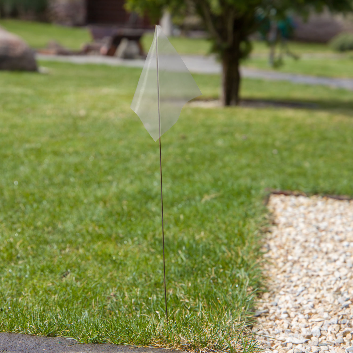 Clear Utility Marking Flag 