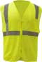 ANSI Class 2 Standard Zipper Hi Vis Safety Vest