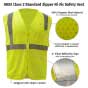 ANSI Class 2 Standard Zipper Hi Vis Safety Vest