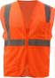 ANSI Class 2 Standard Zipper Hi Vis Safety Vest