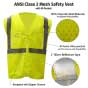 ANSI Class 2 Mesh Safety Vest with ID Pocket