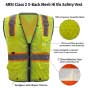 ANSI Class 2 X-Back Mesh Hi Vis Safety Vest