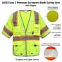 ANSI Class 3 Breakaway Mesh Safety Vest with Contrasting Trim