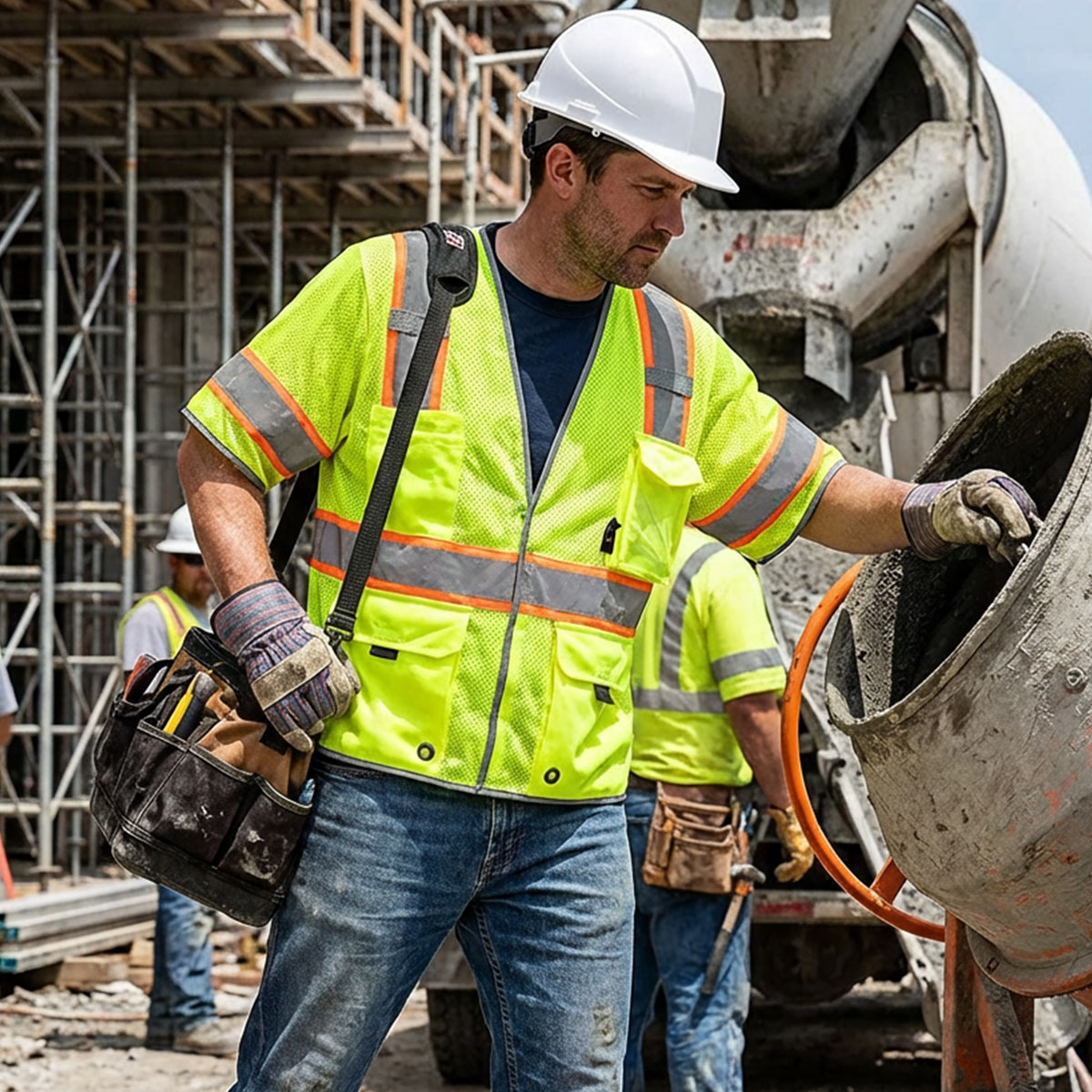 ANSI Class 3 Breakaway Mesh Safety Vest with Contrasting Trim
