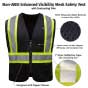 Non-ANSI Enhanced Visibility Mesh Safety Vest, Green