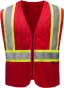 Non-ANSI Enhanced Visibility Mesh Safety Vest, Red