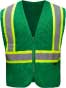 Non-ANSI Enhanced Visibility Mesh Safety Vest, Green