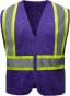 Non-ANSI Enhanced Visibility Mesh Safety Vest, Purple
