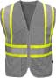 Non-ANSI Enhanced Visibility Mesh Safety Vest, Gray