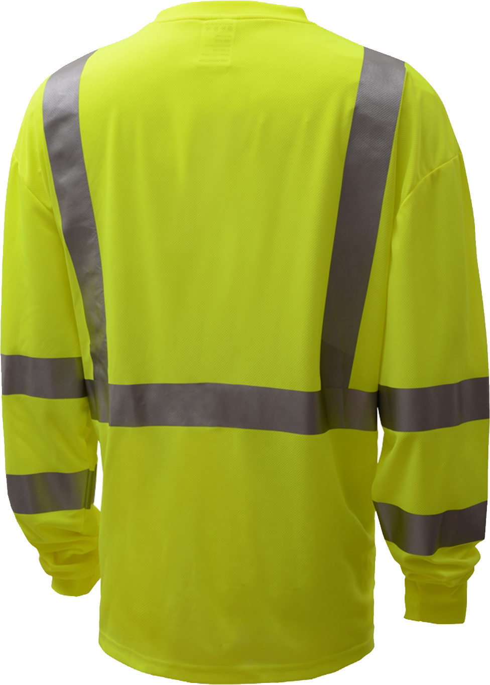 ANSI Class 3 Long Sleeve Safety T-Shirt with Black Bottom