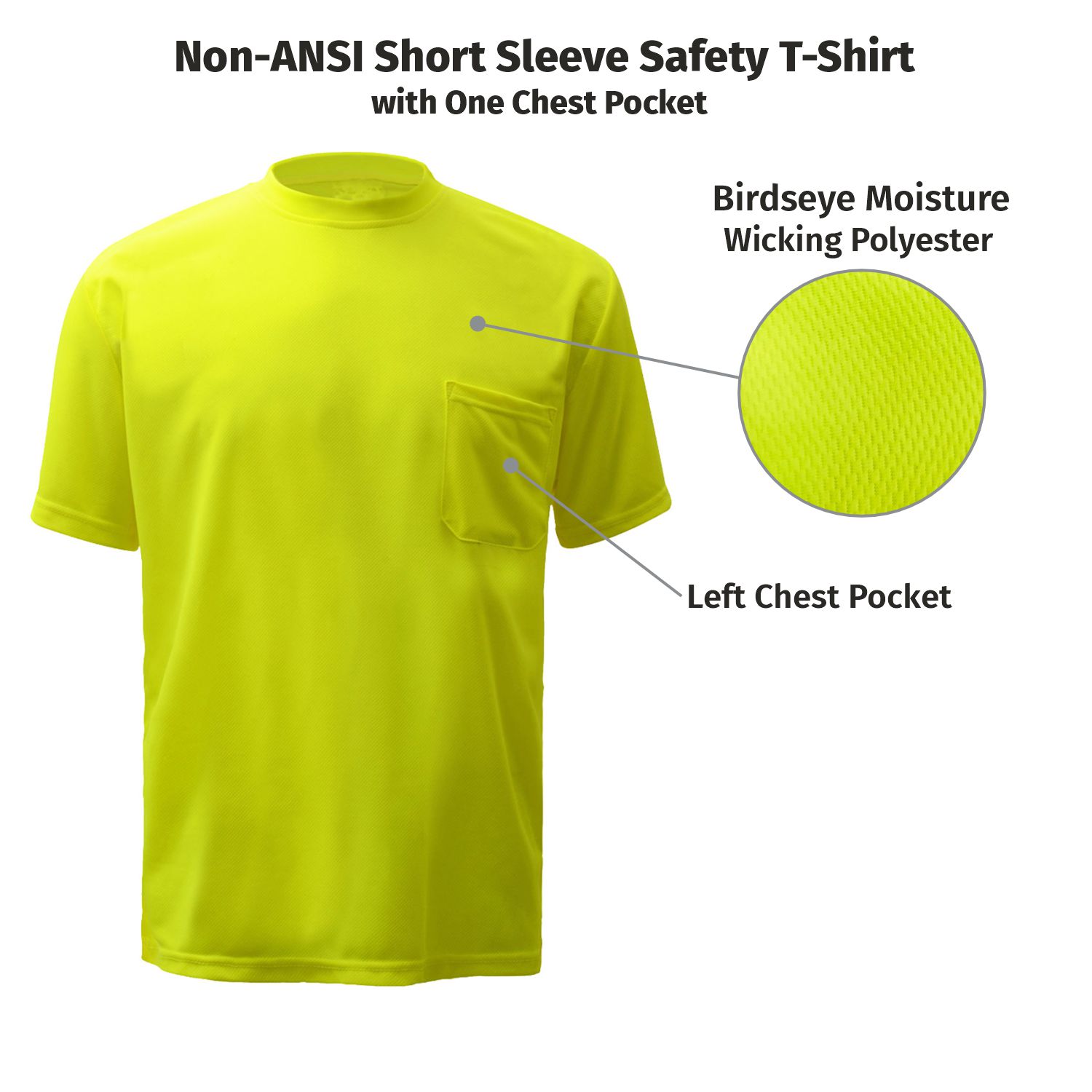 Non-ANSI Short Sleeve Safety T-Shirt