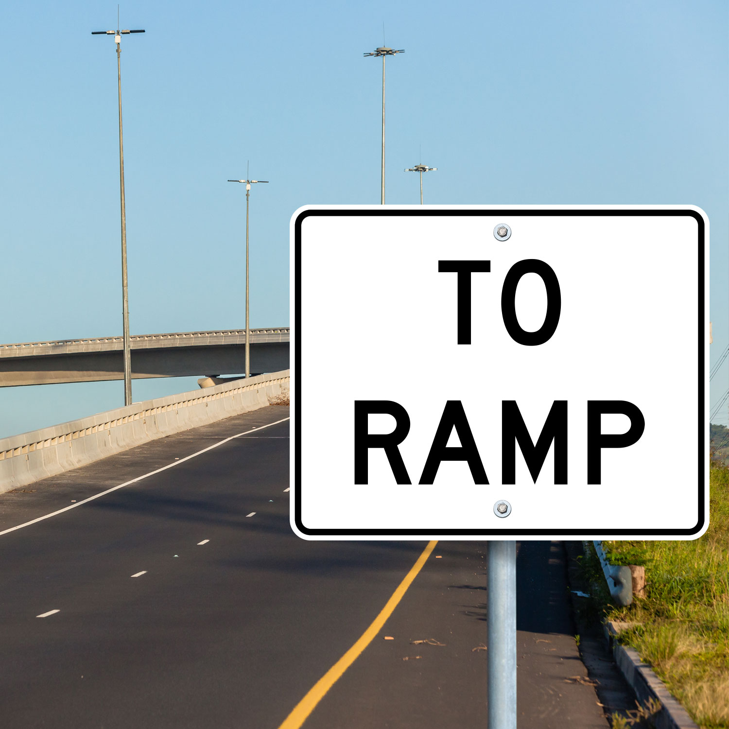 To Ramp Sign