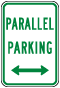 Texas Parallel Parking Double-Arrow Sign