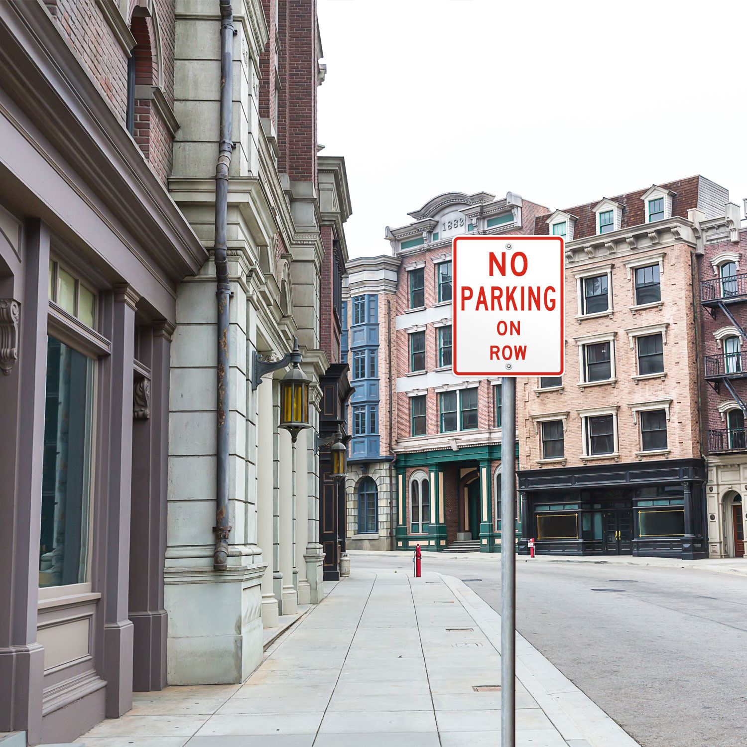 Texas No Parking On Right of Way Sign