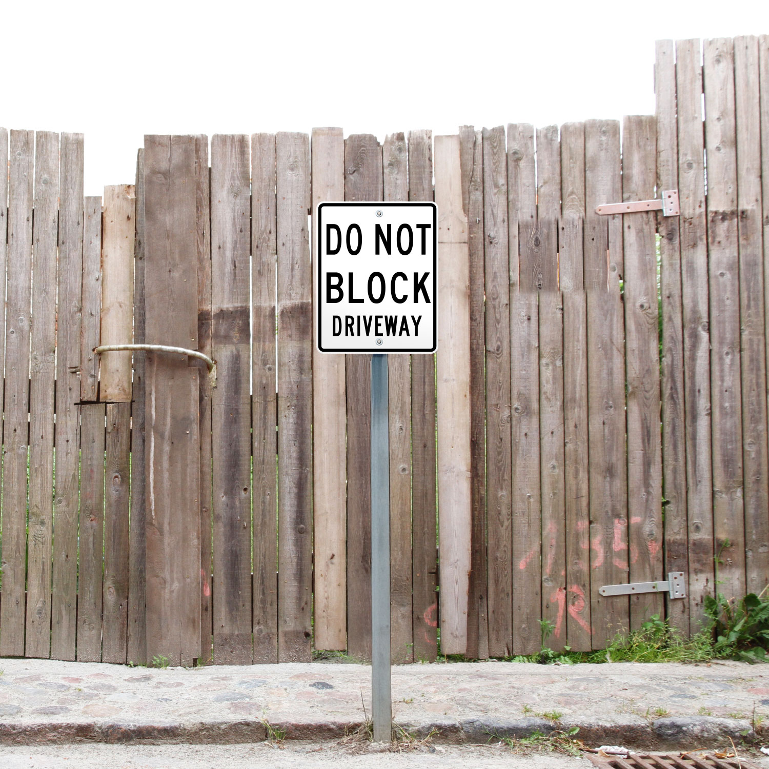 Do Not Block Driveway Sign