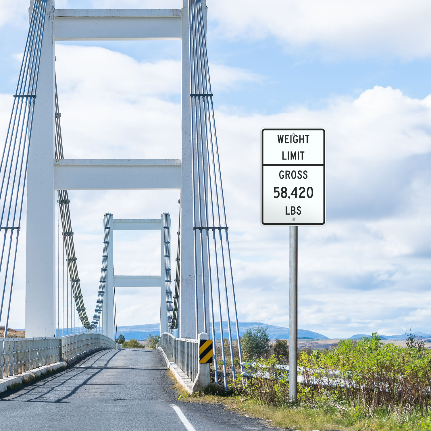 Texas Weight Limit Gross Sign