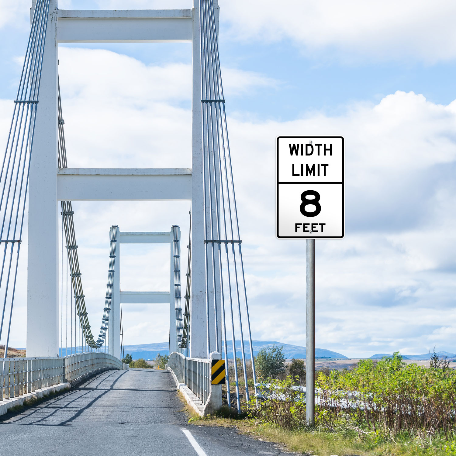 Texas Width Limit Sign
