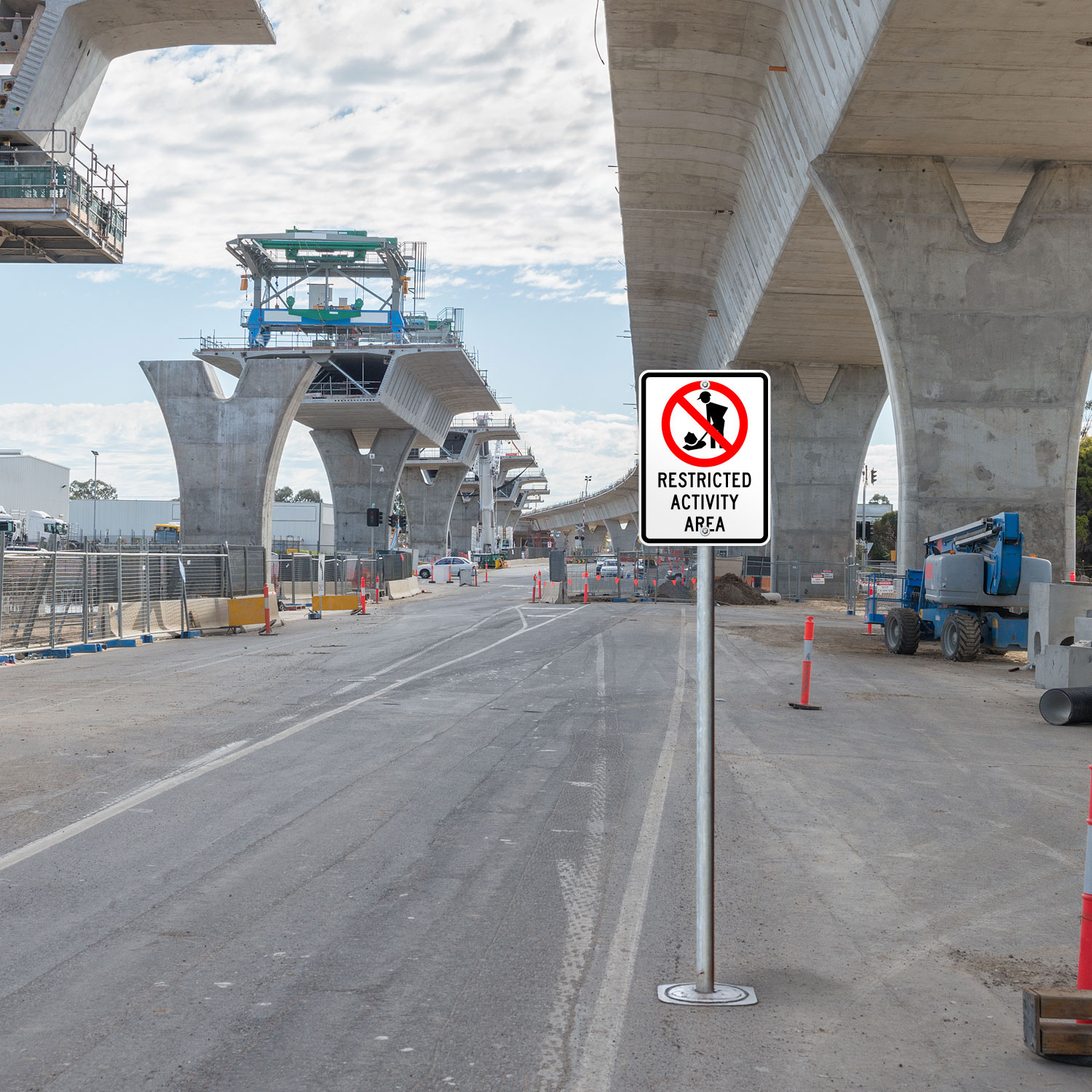 Texas Restricted Activity Area Sign