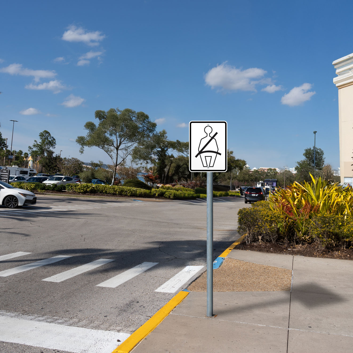 Fasten Safety Belts State Law Symbol Sign