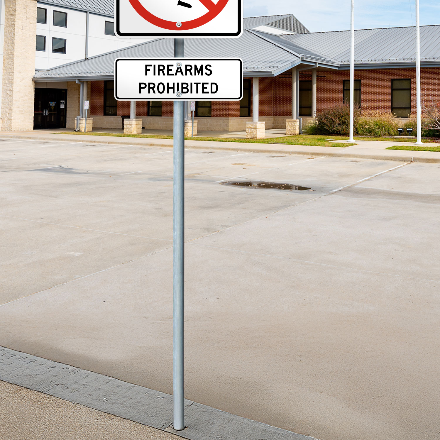 Texas Firearms Prohibited Supplemental Sign