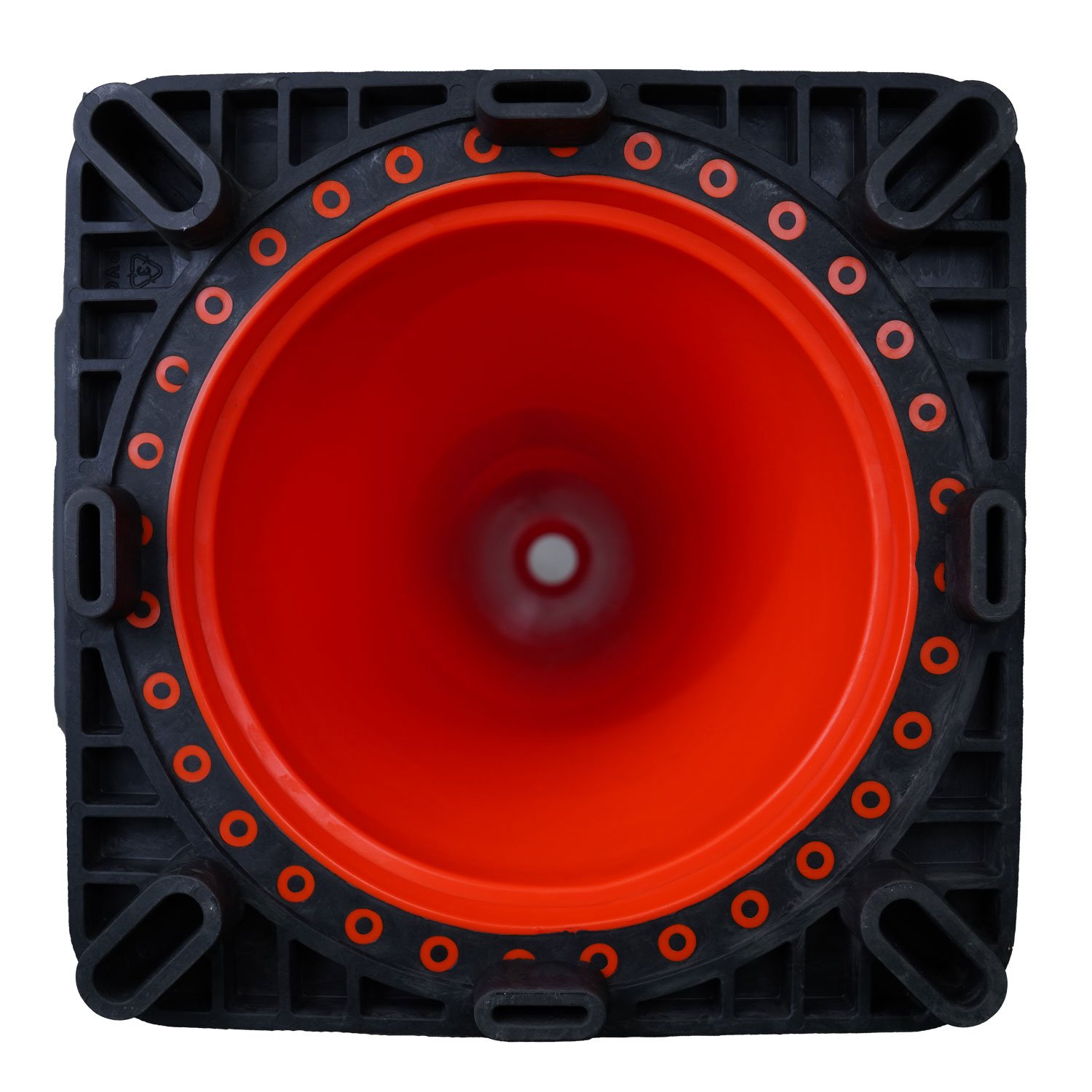 28" Performance Orange Traffic Cone, 10lbs Black Base & HIP Reflective Bands