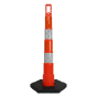 42" Channelizer Cone with 4 reflective bands and 16 lb. Base
