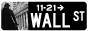 Wall Street Sign Replica