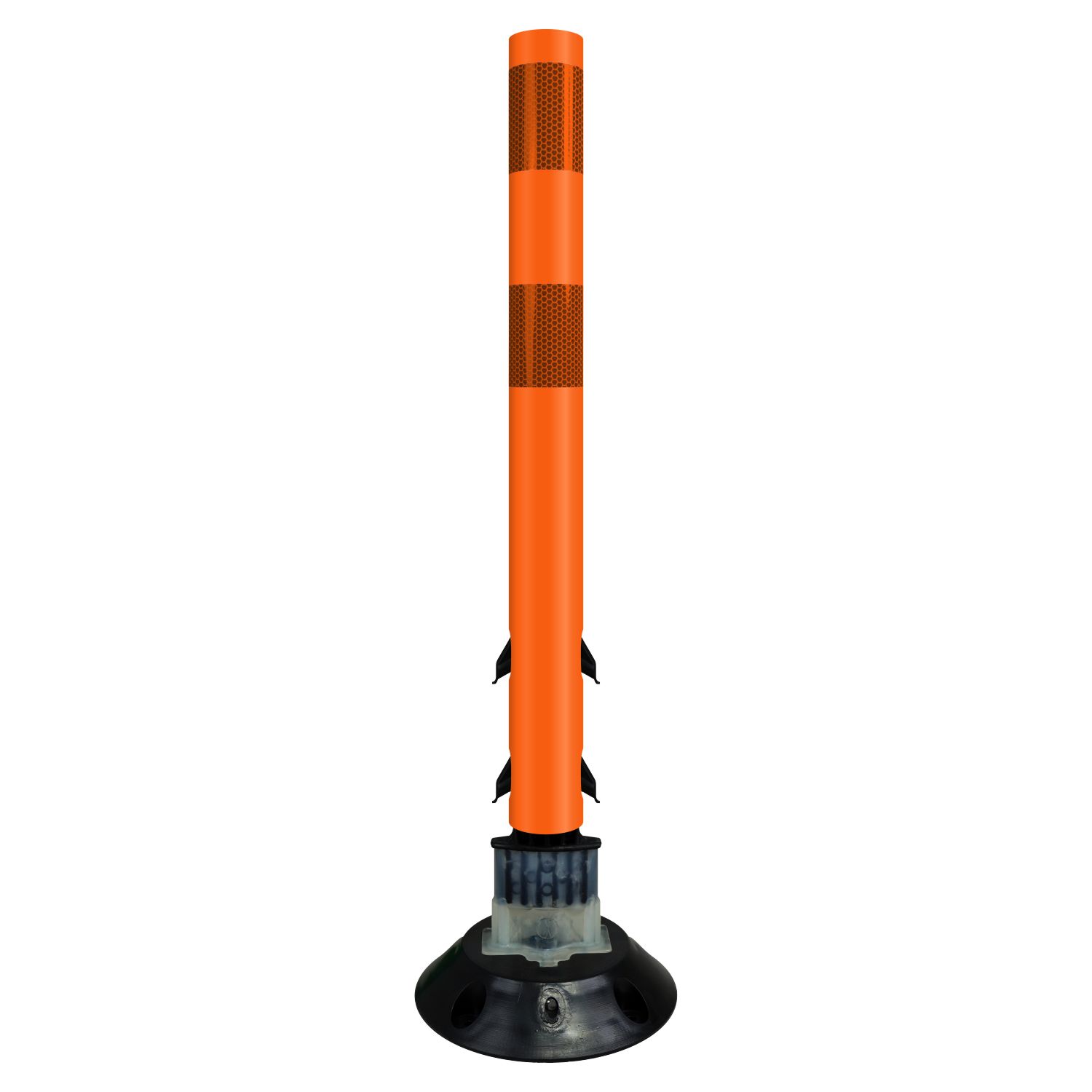 Orange Flexstake Surface Mount Tubular Traffic Delineator