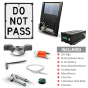 LED Solar Do Not Pass Sign