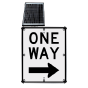 LED Solar One Way (Right Arrow) Sign